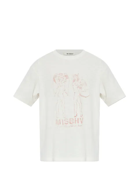 MISBHV graphic print T-shirt Neutrals 260U111