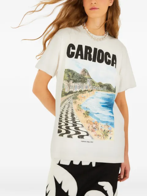 FARM Rio graphic-print T-shirt White 348541