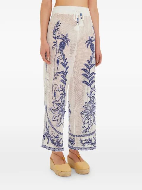 FARM Rio embroidery trousers White 260208010