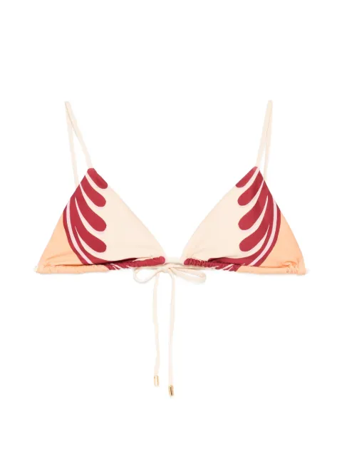 FARM Rio triangle bikini top Neutrals 260201020
