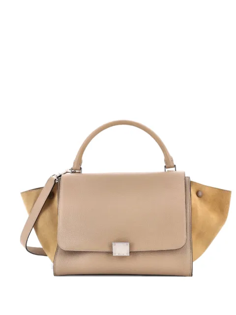 Celine Pre-Owned Trapeze Bag Leather Medium satchel Neutrals SO96I2MHI7L1P0ZI