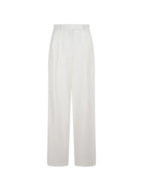 Elie Saab Gabardine pleated trousers White P0170NR26GA005
