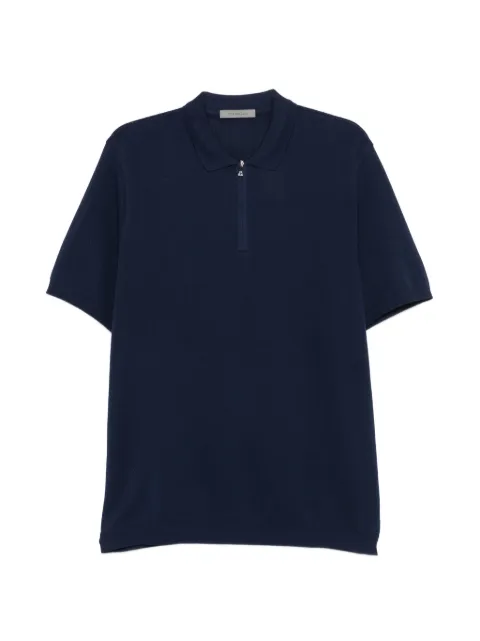 Corneliani zip-up polo shirt Blue 27G5142725018