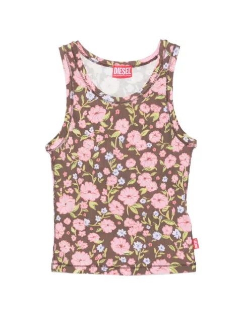 Diesel floral vest Brown A237920PFBB