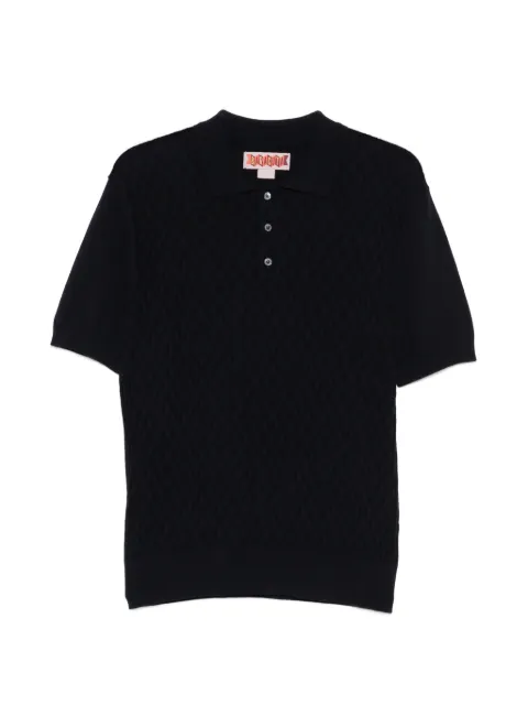 Baracuta patterned polo shirt Black BRMAG0209