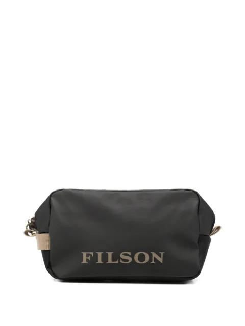 Filson logo-print wash bag Black FMBAG0114001
