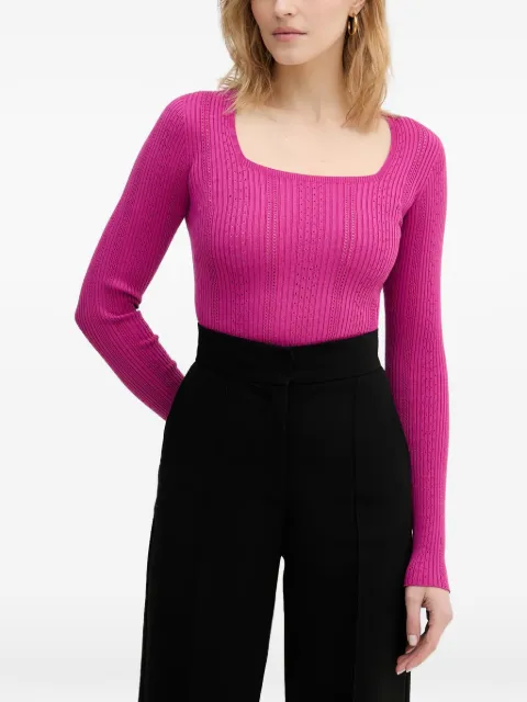 TWINSET square-neck sweater Pink 261TP3400