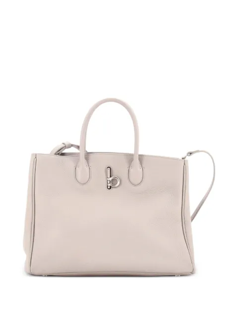 Burberry Pre-Owned Rocking Horse Leather Small tote bag Grey O0MH4UC83N16FJ1O