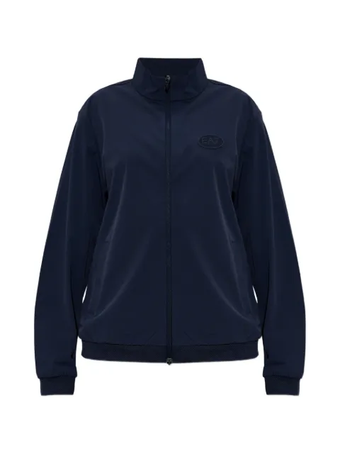 Ea7 Emporio Armani zip-up logo-detail sweatshirt Blue 7M001710AF21684