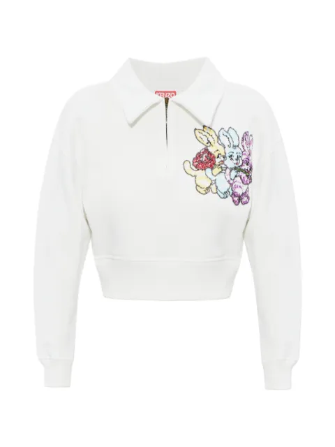 Kenzo cartoon polo shirt White FG52SW5004MJ