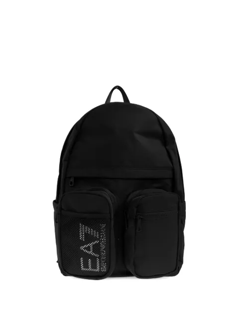 Ea7 Emporio Armani pocket logo backpack Black 7X000627AF23097