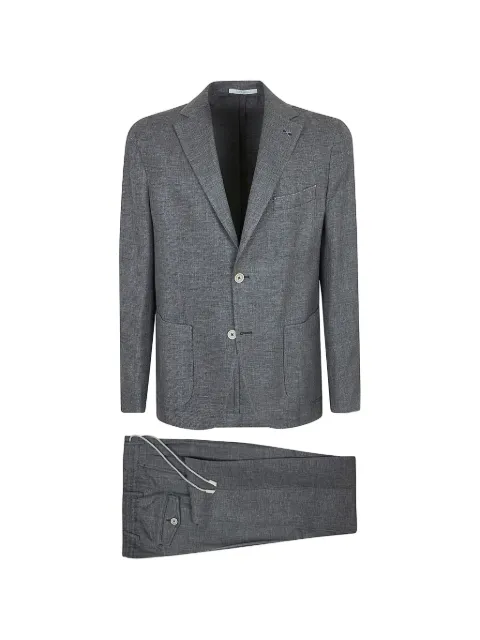 Eleventy single-breasted notched-lapel blazer Grey M75ABUC10TES0K024