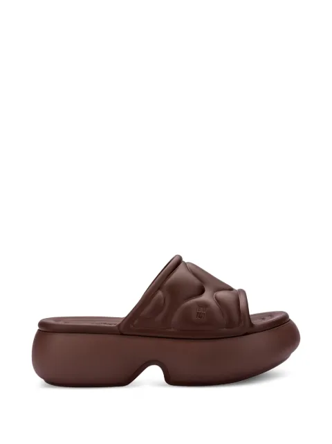 Melissa Free puff platform slides Brown 37735
