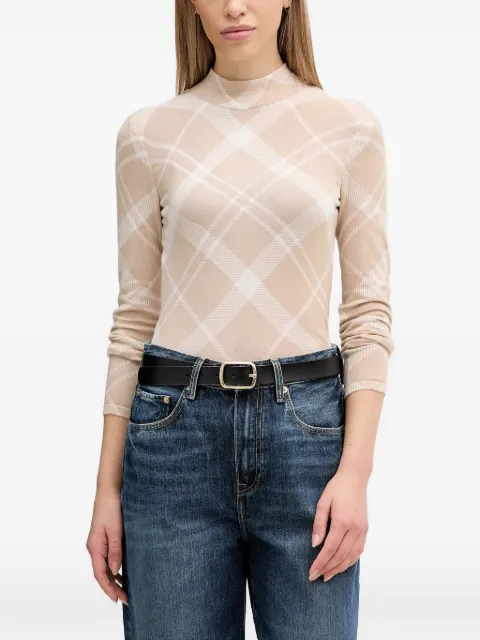 Barbour Savannah argyle high-neck top Neutrals LKN1731