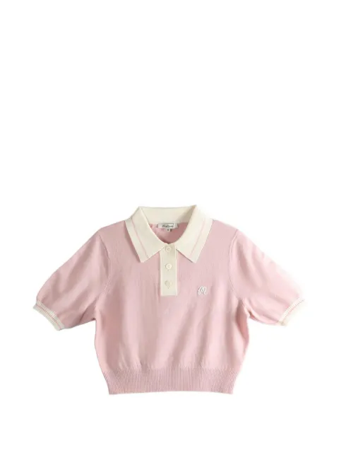 Malbon Golf Mikayla polo top Pink MW0043