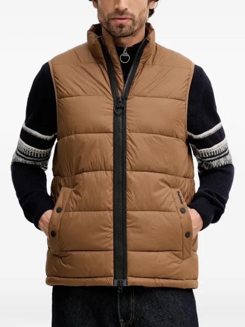Barbour Offshore zip-up padded gilet Brown MGI0307