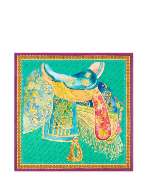 Shanghai Tang Tang Foulard floral scarf Green Z5AAF176JA