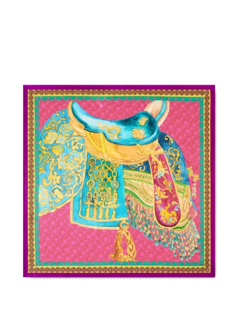 Shanghai Tang Tang Foulard printed scarf Pink Z5AAF176DP