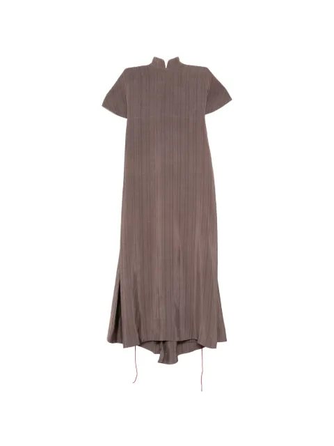 SAMUEL GUÌ YANG plaid dress Brown SS26CTP1311OGY