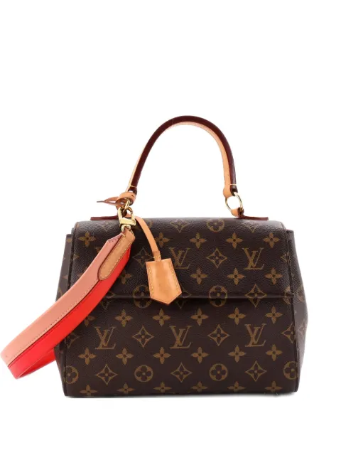 Louis Vuitton Pre-Owned Cluny Top Handle Bag Monogram Canvas BB satchel Brown 7P62N0E90BF1IP4W
