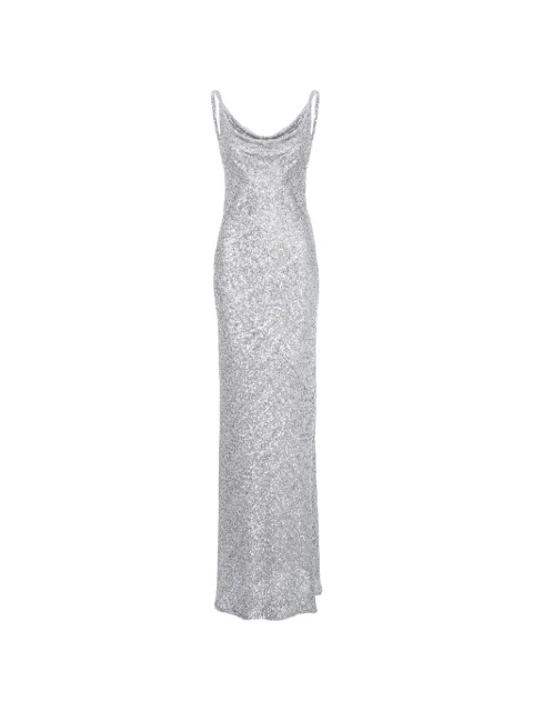 ROSERRY Margot sequined sleeveless dress Silver MARGOTSEQUINED