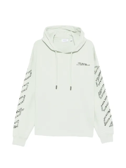 Off-White Type Machine Arrow long-sleeve hoodie Green MBB12MS26F006330