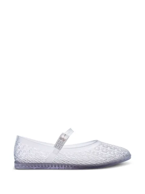 Melissa Harper buckle-strap ballet flats White 35974