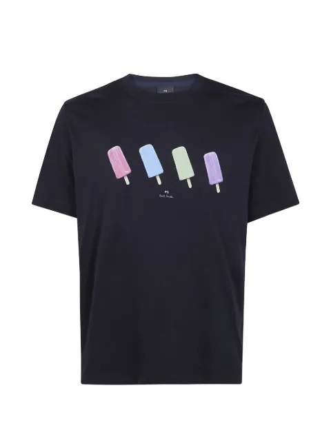 PS Paul Smith ice-lolly print T-shirt Blue M2R011R