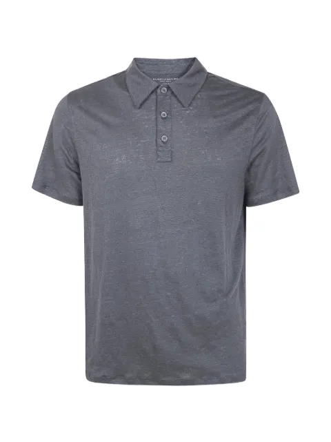 Majestic Filatures buttoned polo shirt Grey M011HPO089