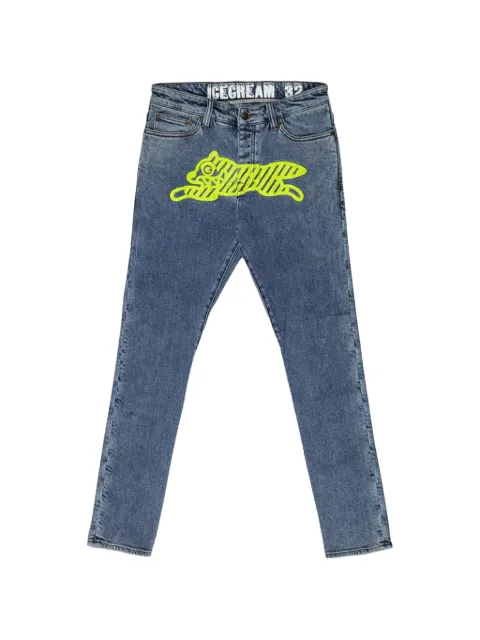 ICECREAM neon-graphic jeans Blue 4118102MEDI