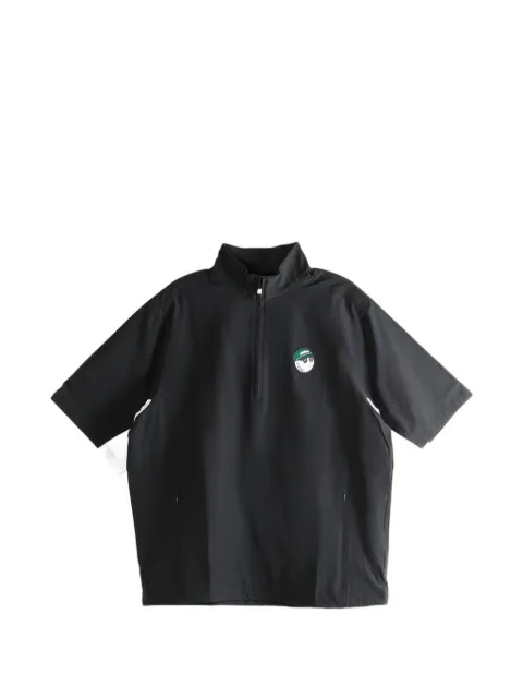 Malbon Golf zip embroidered T-shirt Black M9740