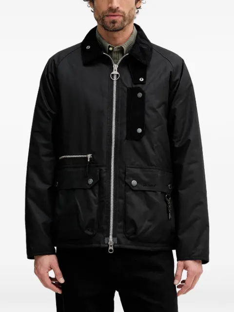 Barbour Tract corduroy-trim pocket jacket Black MWX2524