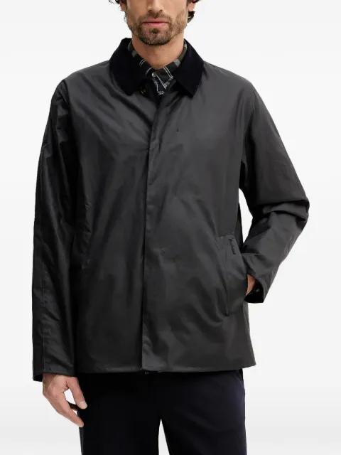 Barbour Short Lorden corduroy-collar jacket Blue MWX2526