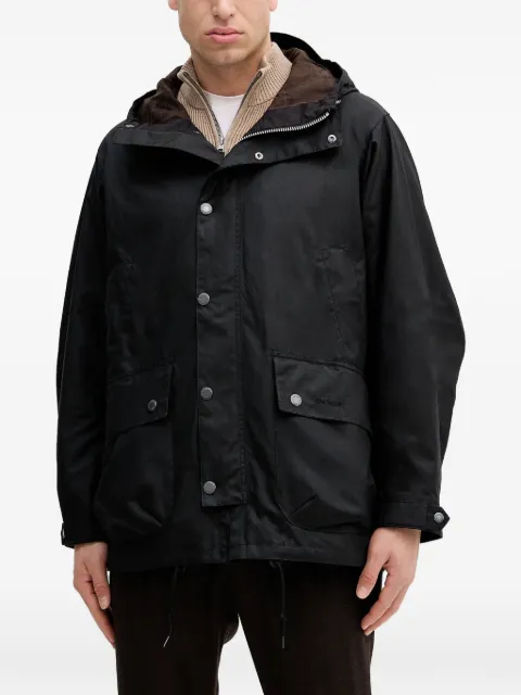 Barbour Tide hooded pocket jacket Black MWX2525