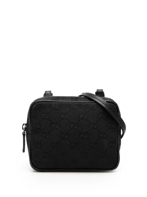 Gucci Pre-Owned 2000-2015 GG Canvas crossbody bag Black H1IY3H7UHM1ERFEW