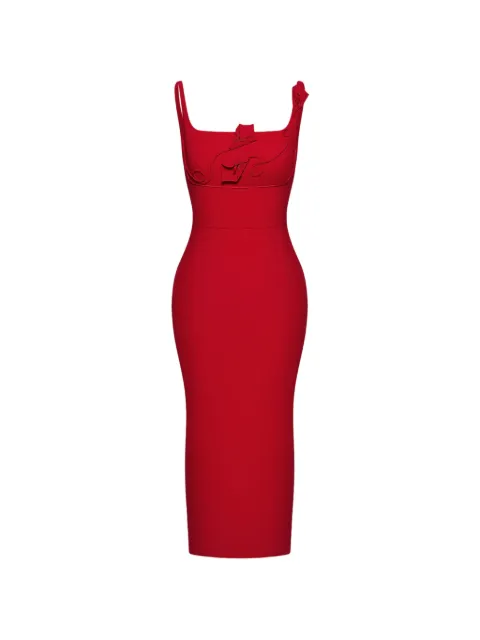 JW Pei ruffled dress Red LDS2334