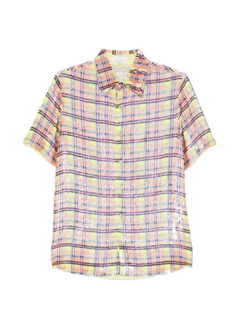 Ashish plaid shirt Yellow T007