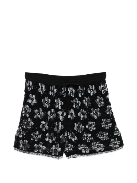 Ashish floral sequin shorts Black P008