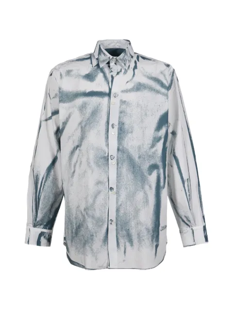 Jean Paul Gaultier buttoned print shirt White 2601UST051C070WHTBLUGRY