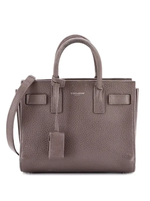 Saint Laurent Pre-Owned Sac de Jour NM Bag Leather Nano tote bag Grey 2CJQ5XX478D68LWY