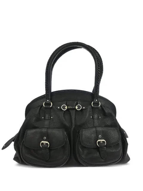 Christian Dior Pre-Owned 2007 braided leather handbag Black 155134