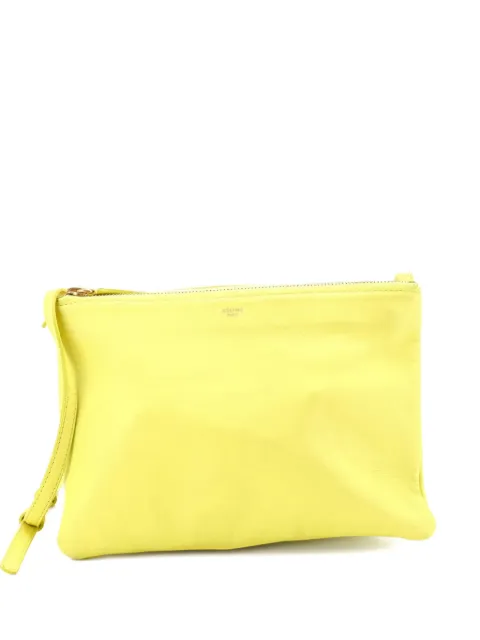 Celine Pre-Owned Trio Leather Large crossbody bag Yellow NV7PXSWJ1XJXEJ3C