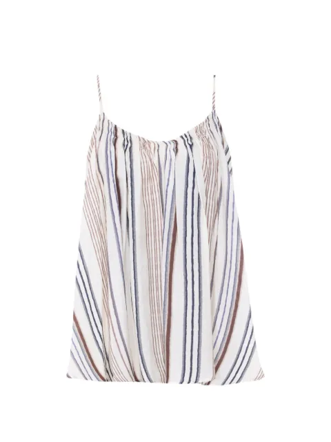 Eleh striped camisole top White 0131ECRU