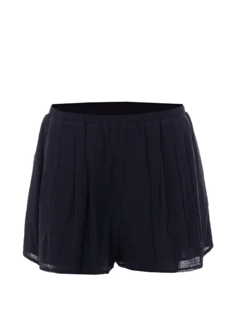 Eleh elasticated embroidered shorts Black 0344NERO
