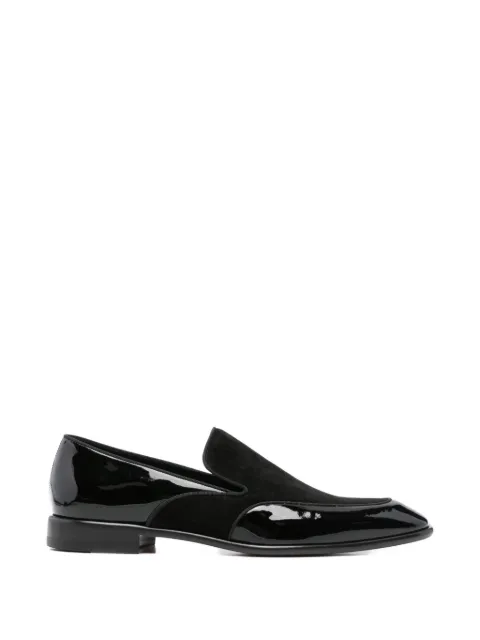 Christian Louboutin suede-panelled loafers Black 1260505BK01