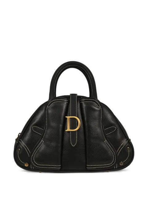 Christian Dior Pre-Owned 2001 double saddle handbag Black 155674