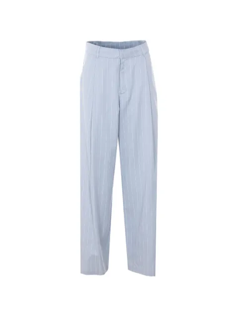 Eleh striped wide leg trousers Blue SS260118CELESTE