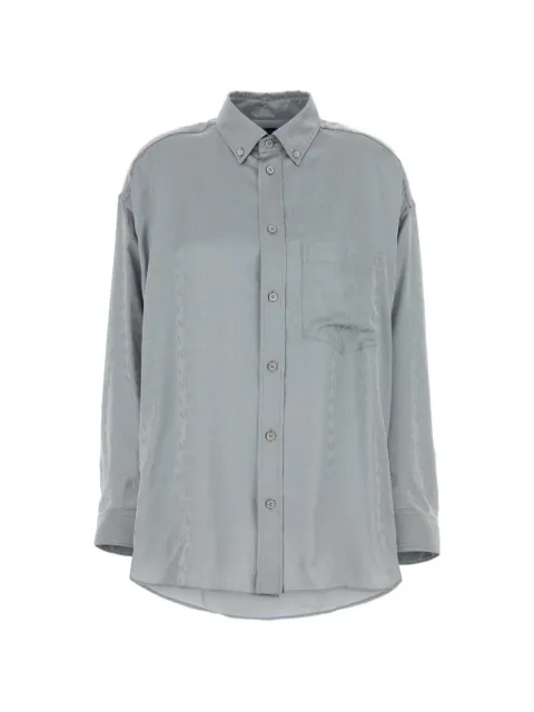 Balenciaga logo-jacquard shirt Grey 850978TTO54