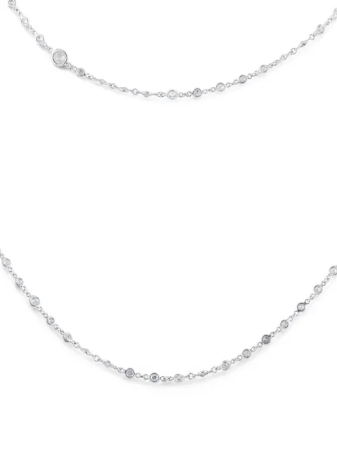 LB Exclusive diamond chain necklace Silver MF23012627