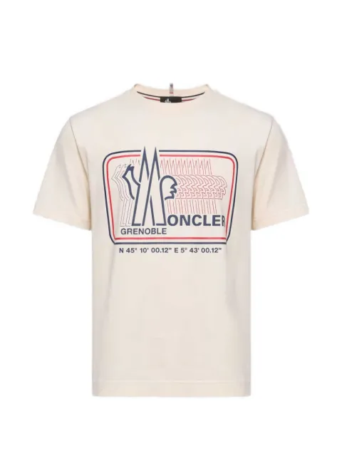 Moncler Grenoble graphic-print T-shirt Neutrals L10971A0000259996